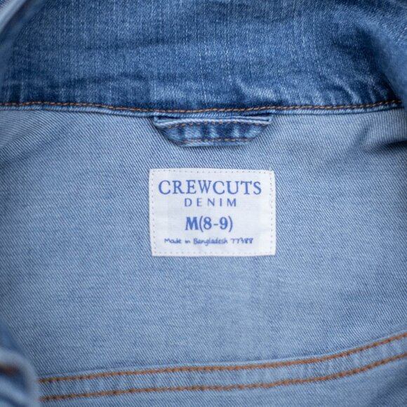 Crewcuts by J.Crew Girls Denim Jean Jacket M (8-9) Classic Blue Casual - Picture 4 of 8